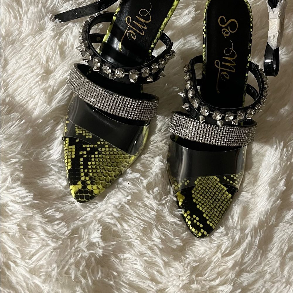 Snake skin heels